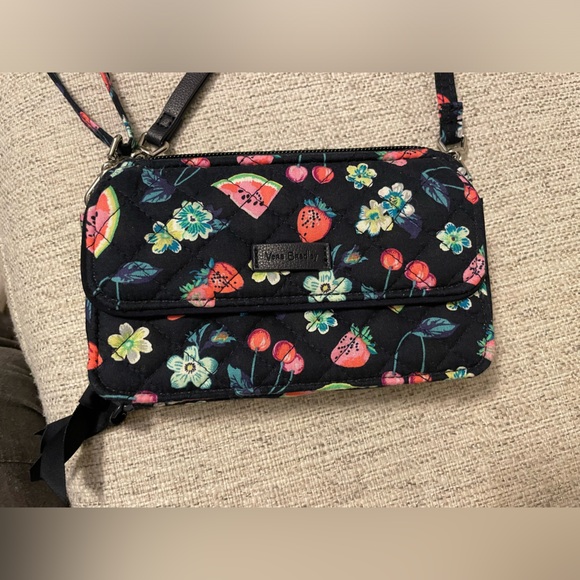 Vera Bradley RFID All in One Crossbody in Fruit Grove - Picture 9 of 10